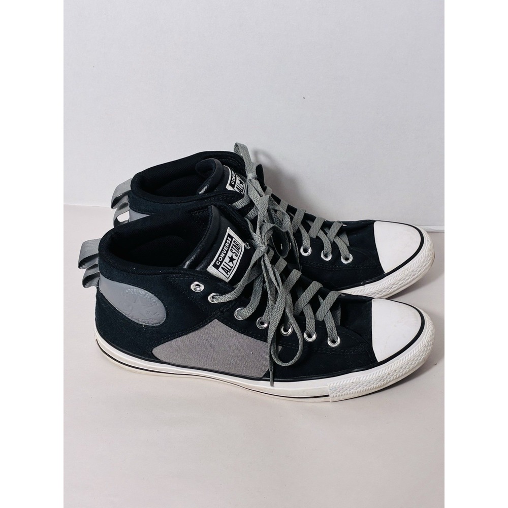 Converse Chuck Taylor Lace Up Mid Ankle Shoe Men's 11 Black/gray Skater Grunge